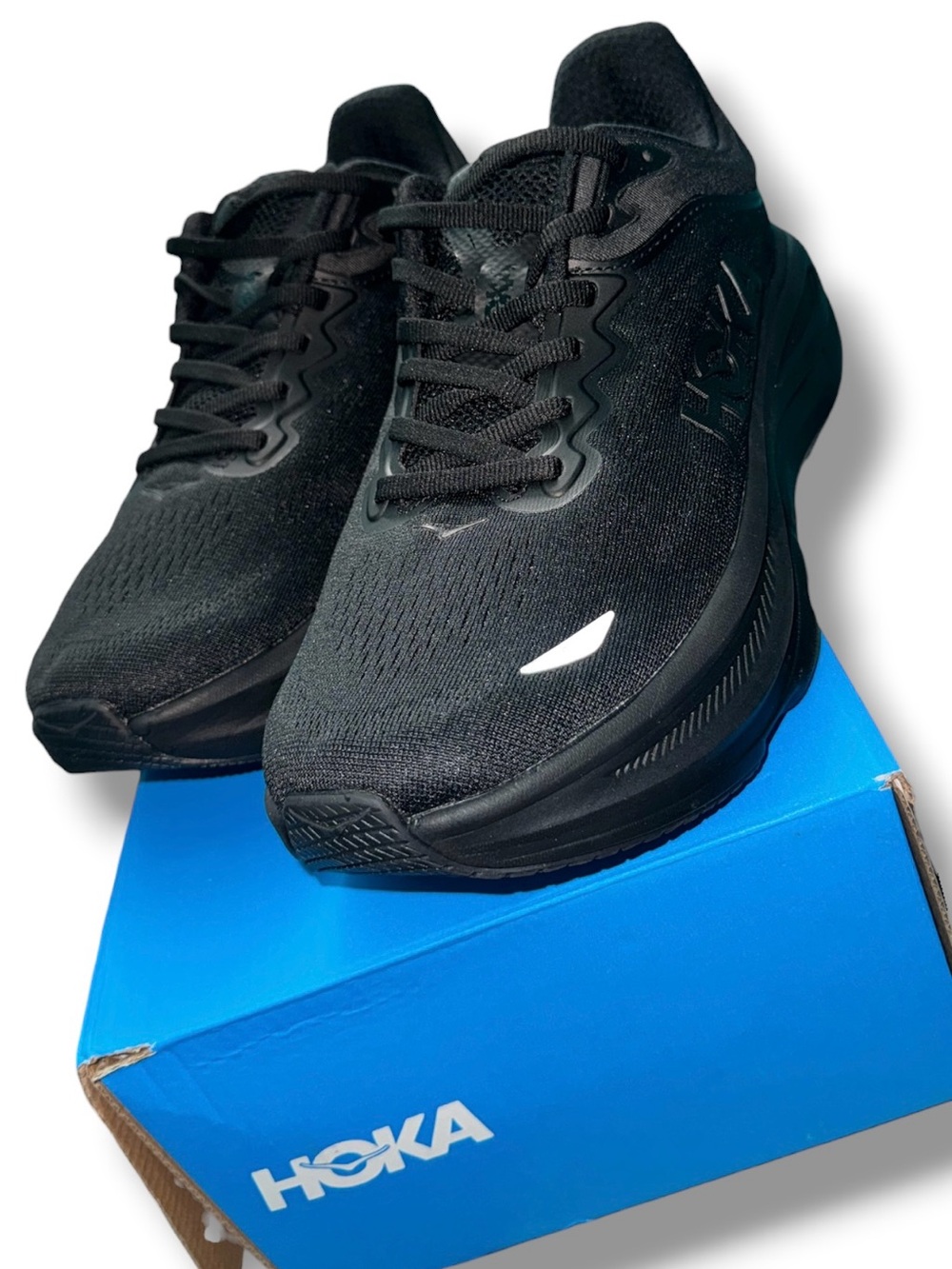 HOKA Bondi 9 Wide Black Men’s Size 8D Running Walking Shoes New in Box - Picture 5 of 6
